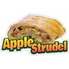 Signmission Apple Strudel Decal Concession Stand Food Truck Sticker, 24" x 10", D-DC-24 Apple Strudel19 D-DC-24 Apple Strudel19